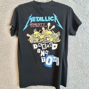 Metallica Damage Inc Tour Gildan Black Unisex T-Shirt Small Double Sided - Older